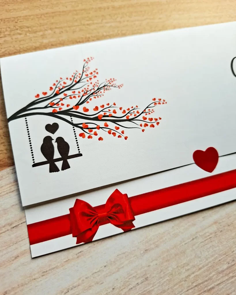 Convite Casamento Tipo Carta Pássaros