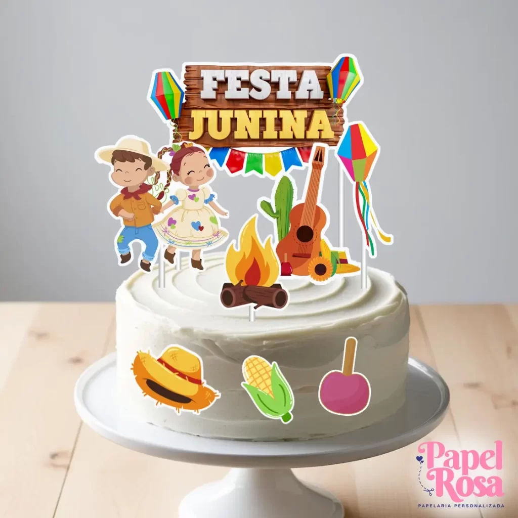 Topo de Bolo Festa Junina