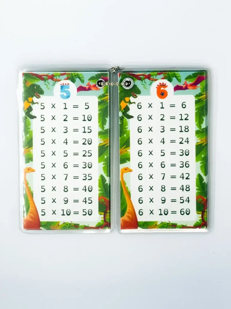 Tabuada de Multiplicação Dinossauros