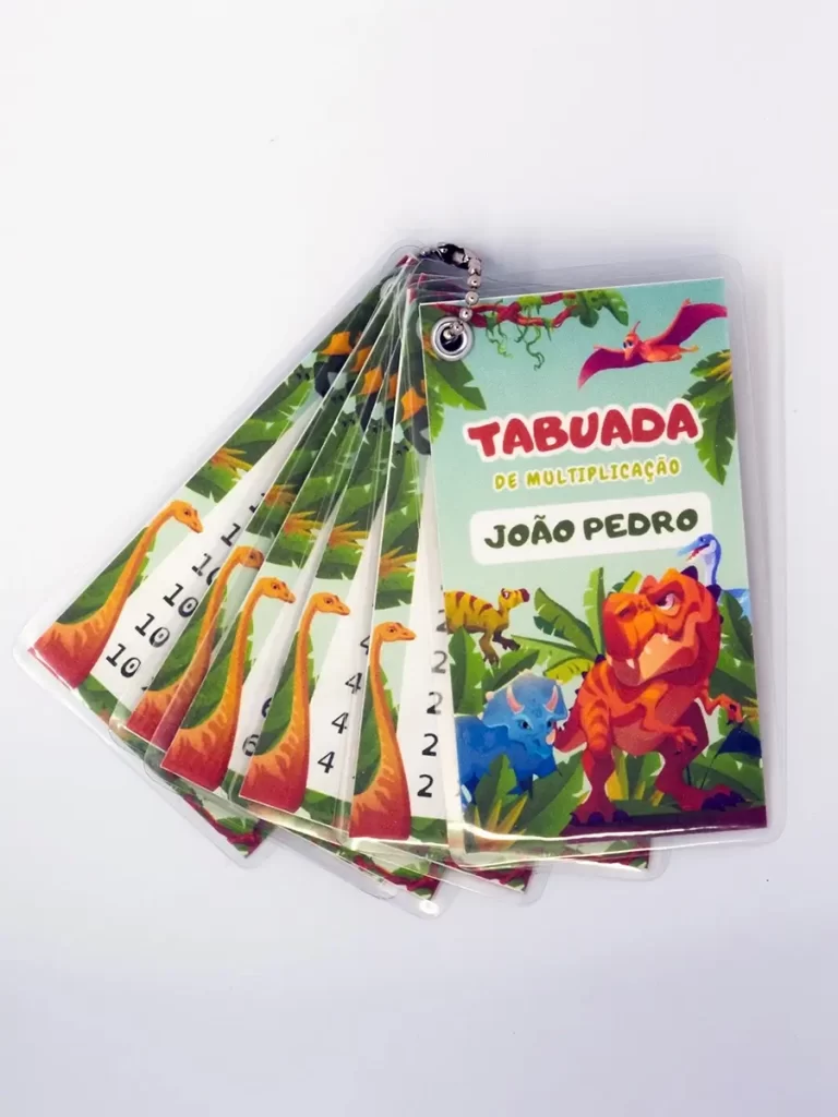 Tabuada de Multiplicação Dinossauros