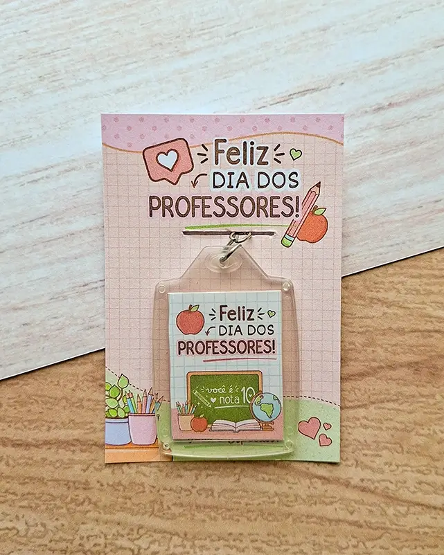 Card Chaveiro - Dia dos Professores