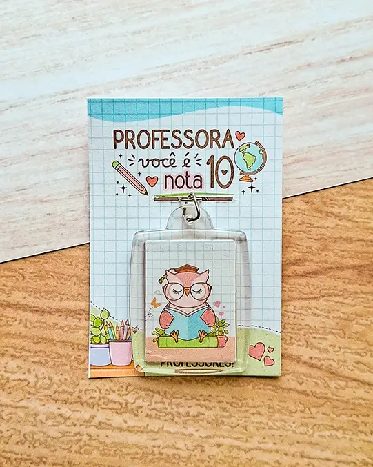 Card Chaveiro - Dia dos Professores