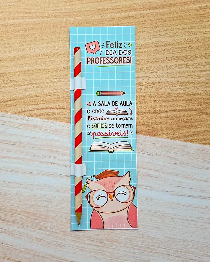 Card Lápis - Dia dos Professores