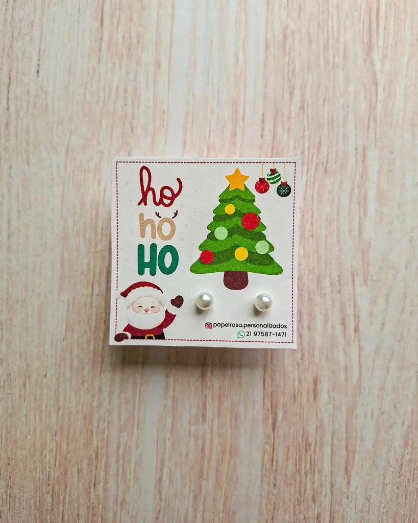 Card Brinco Pérola Natal