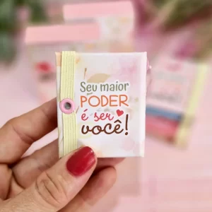 Chaveiro Livrinho/Bloquinho Dia das Mulheres