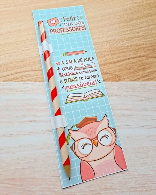 Card Lápis - Dia dos Professores