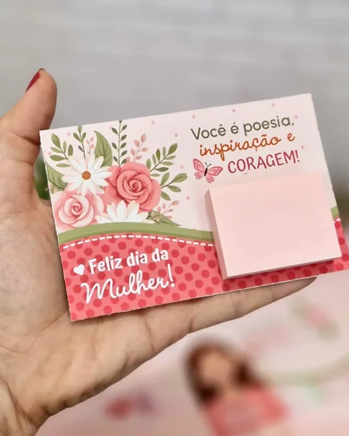 Card Anotações - Dia das Mulheres